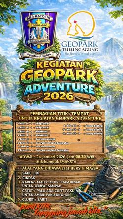 Photo by Geopark Tulungagung on January 20, 2026. May be an image of map, poster and park.
